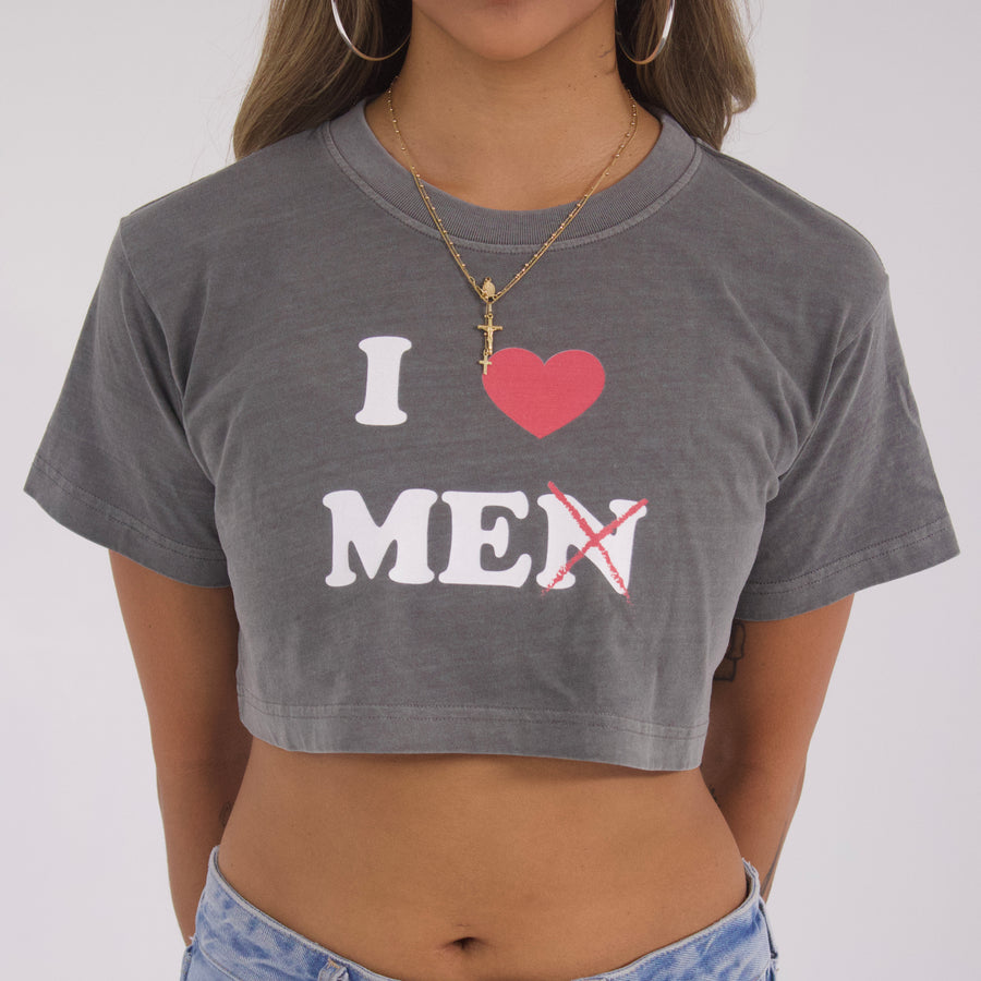 I <3 ME — Grey Crop Top